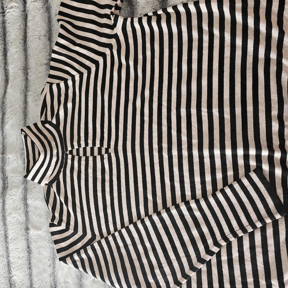 Striped Turtleneck Sweater